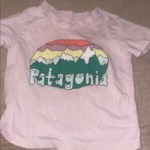 Patagonia Pink Short Sleeve 12-18 months